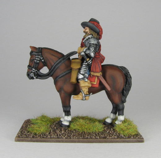 Tin Toy Soldier Assembled Unpainted Lord Dacre on horseback 54mm 1/32 Miniature 